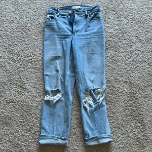 Abercrombie & Fitch Light Blue Distressed Women Jeans